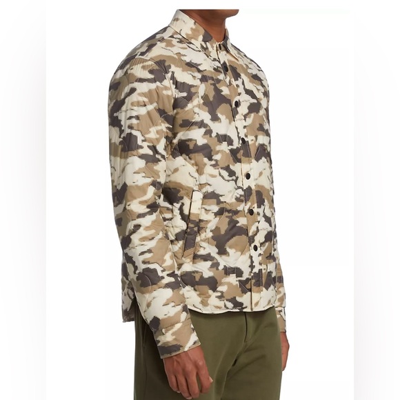EUC Rag & Bone Sz M Padded Dane Nylon Jacket Overshirt in Desert Camo - Picture 5 of 15